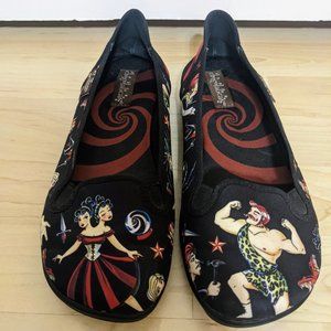 Hot Chocolate Design Tattoo Print Ballet Flats
